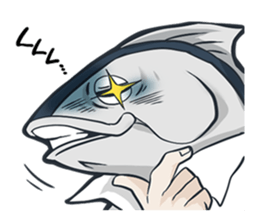 merman & sassy woman & taciturn man sticker #2961405