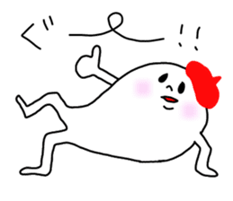 The Ghost with beret sticker #2962877