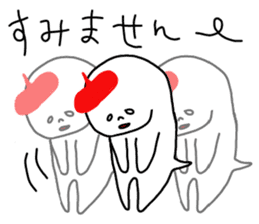 The Ghost with beret sticker #2962889