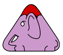 Elephant Triangle sticker #2963555