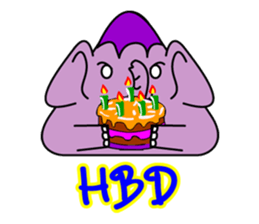 Elephant Triangle sticker #2963587