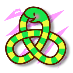 Knotted snakes