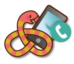 Knotted snakes sticker #2964195