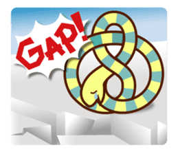 Knotted snakes sticker #2964196