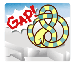 Knotted snakes sticker #2964196