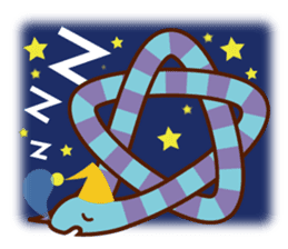Knotted snakes sticker #2964197