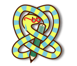 Knotted snakes sticker #2964198