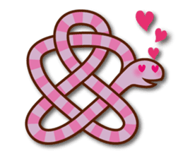 Knotted snakes sticker #2964200