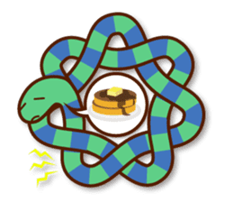 Knotted snakes sticker #2964202