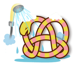 Knotted snakes sticker #2964208