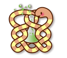 Knotted snakes sticker #2964209