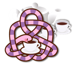 Knotted snakes sticker #2964210