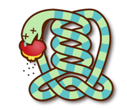 Knotted snakes sticker #2964211