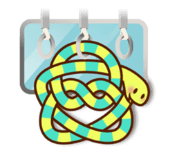 Knotted snakes sticker #2964213