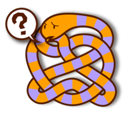 Knotted snakes sticker #2964215