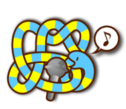 Knotted snakes sticker #2964216