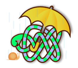 Knotted snakes sticker #2964221