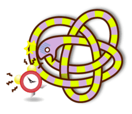 Knotted snakes sticker #2964225