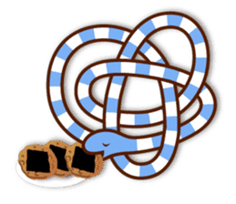 Knotted snakes sticker #2964228
