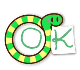 Knotted snakes sticker #2964230