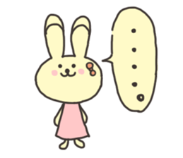 Valentine's Day cat and rabbit sticker #2964442