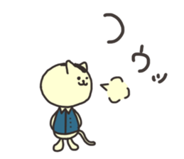 Valentine's Day cat and rabbit sticker #2964452