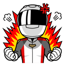 Moto Bike Rider racing suit, Everyday sticker #2965195