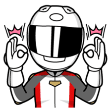 Moto Bike Rider racing suit, Everyday sticker #2965200