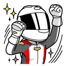 Moto Bike Rider racing suit, Everyday sticker #2965201