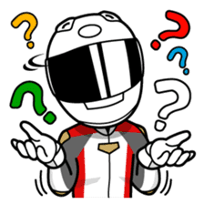 Moto Bike Rider racing suit, Everyday sticker #2965202