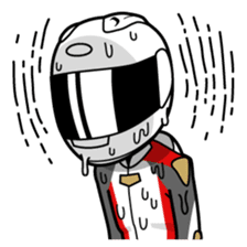 Moto Bike Rider racing suit, Everyday sticker #2965205