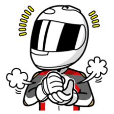 Moto Bike Rider racing suit, Everyday sticker #2965207