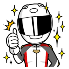Moto Bike Rider racing suit, Everyday sticker #2965209