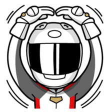 Moto Bike Rider racing suit, Everyday sticker #2965211