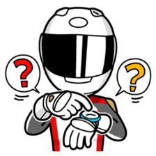 Moto Bike Rider racing suit, Everyday sticker #2965213