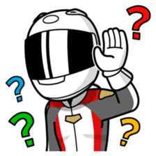 Moto Bike Rider racing suit, Everyday sticker #2965214