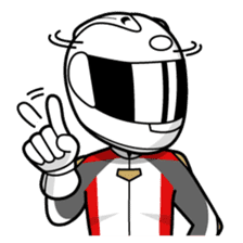 Moto Bike Rider racing suit, Everyday sticker #2965215