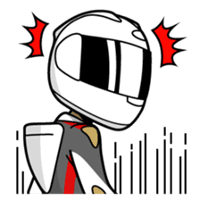 Moto Bike Rider racing suit, Everyday sticker #2965219