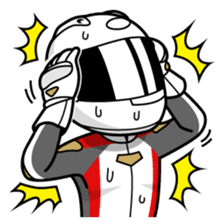 Moto Bike Rider racing suit, Everyday sticker #2965220