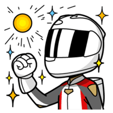Moto Bike Rider racing suit, Everyday sticker #2965222