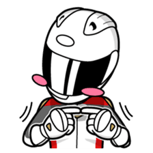 Moto Bike Rider racing suit, Everyday sticker #2965228