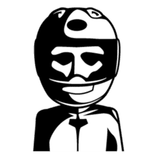 Moto Bike Rider racing suit, Everyday sticker #2965233