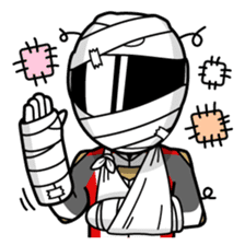 Moto Bike Rider racing suit, Everyday sticker #2965234