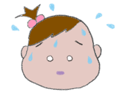 Expression of girl 2 sticker #2965557