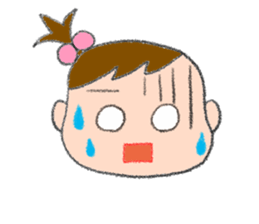 Expression of girl 2 sticker #2965561