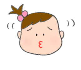 Expression of girl 2 sticker #2965562