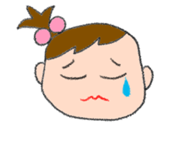 Expression of girl 2 sticker #2965563