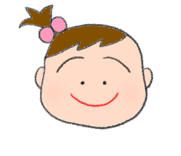 Expression of girl 2 sticker #2965564