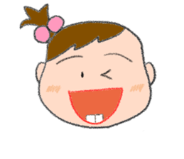 Expression of girl 2 sticker #2965565
