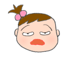 Expression of girl 2 sticker #2965567